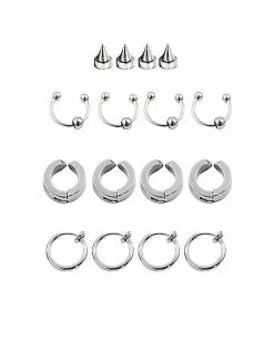 Top 10 ⌛ 16 Piece Clip On Punk Jewelry Set 🤩