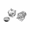 Best deal 🧨 Round CZ Magnetic Fake Stud Earrings ⌛ -Playboy Shop 02097079 a
