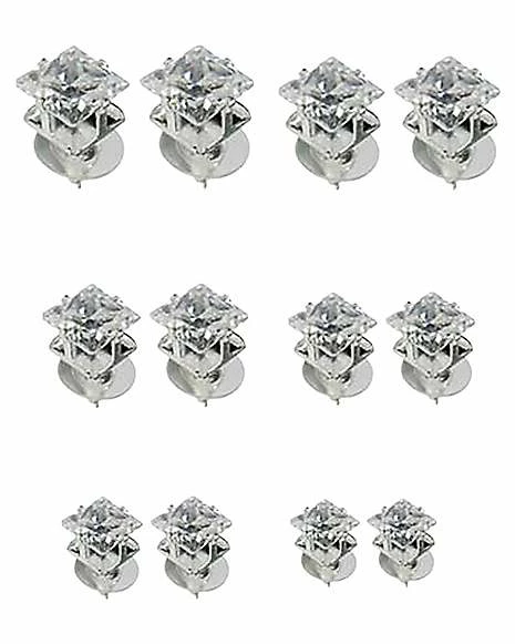 Promo 𧨠Square Clear C Stud Earrings 12 Pack π 3 Promo 𧨠Square Clear C Stud Earrings 12 Pack π