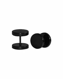 Coupon 🔔 Large Black Round Fake Plug 2 Pack 🎉