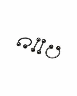 Budget 🔥 Multi-Pack Nipple Horseshoe Rings and Nipple Barbells 4 Pack - 14 Gauge 🥰