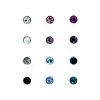 Best Pirce ✔️ Colored Gem-Effect Stud Nose Rings - 12 Pack ✨ -Playboy Shop 02551109 a