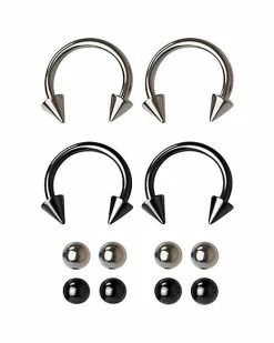 Best reviews of β€οΈ Black and Silver Horseshoe Rings 2 Pair - 12 Gauge π 8 Best reviews of β€οΈ Black and Silver Horseshoe Rings 2 Pair - 12 Gauge π -Playboy Shop 02659399 a