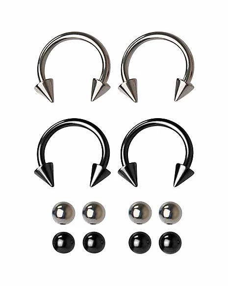 Best reviews of β€οΈ Black and Silver Horseshoe Rings 2 Pair - 12 Gauge π 4 Best reviews of β€οΈ Black and Silver Horseshoe Rings 2 Pair - 12 Gauge π - Image 2