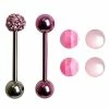 Deals π Striped Barbell Set - 14 Gauge Pink β€οΈ 2 Deals π Striped Barbell Set - 14 Gauge Pink β€οΈ -Playboy Shop 02691111 a