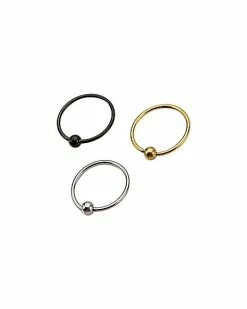 Flash Sale β Hoop Nose Ring 3 Pack - 18 Gauge π₯° 9 Flash Sale β Hoop Nose Ring 3 Pack - 18 Gauge π₯° -Playboy Shop 02716322 a 1