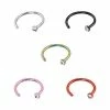 Best Sale 😉 Cz Colored Hoop Nose Ring 5 Pack- 20 Gauge ✨ -Playboy Shop 02916005 a