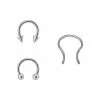 Best Pirce 🥰 Septum Nose Ring 3 Pack - 16 Gauge 😉 -Playboy Shop 02971646 a