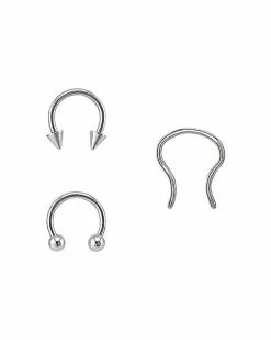 Best Pirce 🥰 Septum Nose Ring 3 Pack - 16 Gauge 😉