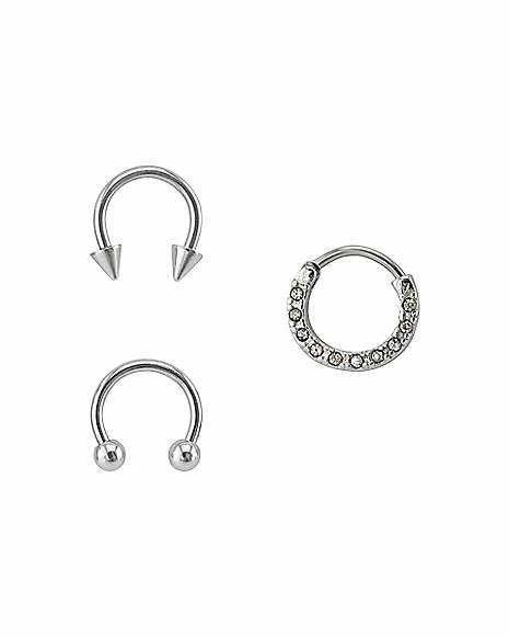 Brand new β Horseshoe Clicker Septum Ring 3 Pack - 16 Gauge π₯ 3 Brand new β Horseshoe Clicker Septum Ring 3 Pack - 16 Gauge π₯