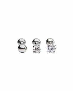 Budget 👏 CZ Cartilage Earring 3 Pack - 16 Gauge 🤩