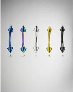 New 🧨 Metallic Curved Barbells 5 Pack - 16 Gauge 😍 -Playboy Shop 02975357 b