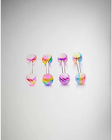 Top 10 π CMT Pink Barbell 4 Pack - 14 Gauge π 3 Top 10 π CMT Pink Barbell 4 Pack - 14 Gauge π