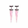 Wholesale ⭐ Pink White Marble Fake Tapers - 18 Gauge ✨ -Playboy Shop 02994580 a