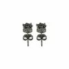 Top 10 π Black CZ Crown Stud Earrings - 20 Gauge π 2 Top 10 π Black CZ Crown Stud Earrings - 20 Gauge π -Playboy Shop 03004173 a