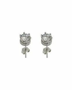 Hot Sale ⌛ Clear CZ Prong Crown Base Stud Earrings 🤩