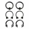 Discount 🔥 Multi-Pack Horseshoe and Captive Rings 6 Pack -16 Gauge 😉 -Playboy Shop 03007903 a