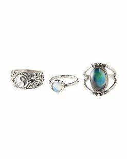 Discount β Yin Yang Moon Opal-Effect Ring 5 Pack π 6 Discount β Yin Yang Moon Opal-Effect Ring 5 Pack π -Playboy Shop 03020153 b