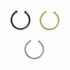 Hot Sale 😉 Black Basic Fake Septum Ring 3 Pack 🛒 -Playboy Shop 03038049 a