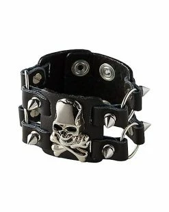 Coupon 🔔 Skull Leather Cuff Bracelet 😀
