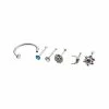 Discount 🌟 Sun Moon Star Nose Hoop & Stud 6 Packs - 22 Gauge 🎁 -Playboy Shop 03043080 a