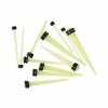 Outlet 🥰 Glow in the Dark Ear Taper 6 Pack 14 Gauge - 4 Gauge ⌛