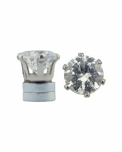 Deals 😍 CZ Hexagon Magnetic Fake Stud Earrings ❤️