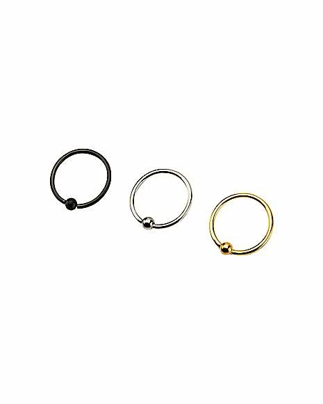 Flash Sale β Hoop Nose Ring 3 Pack - 18 Gauge π₯° 3 Flash Sale β Hoop Nose Ring 3 Pack - 18 Gauge π₯°