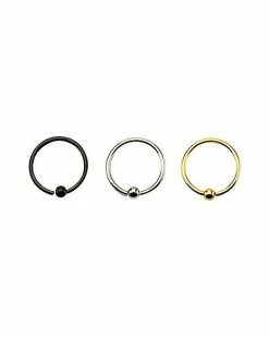 Flash Sale β Hoop Nose Ring 3 Pack - 18 Gauge π₯° 8 Flash Sale β Hoop Nose Ring 3 Pack - 18 Gauge π₯° -Playboy Shop 03092475 b