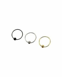 Flash Sale β Hoop Nose Ring 3 Pack - 18 Gauge π₯° 11 Flash Sale β Hoop Nose Ring 3 Pack - 18 Gauge π₯° -Playboy Shop 03092483 b