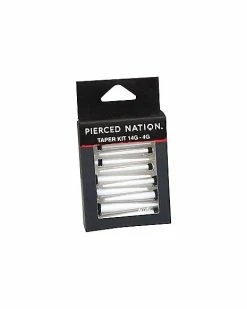 Wholesale 𧨠White Ear Taper Set - 2 Gauge - 00 Gauge βοΈ