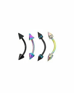 Coupon 👏 Multi-Colored Eyebrow Rings - 4 Pack ✨
