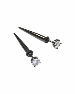 Best deal 🤩 CZ Fake Tapers - 1 Pair ⌛