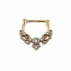 Coupon ⭐ Rose Gold Filigree CZ Clicker Septum Ring - 16 Gauge 💯 -Playboy Shop 03161585 a