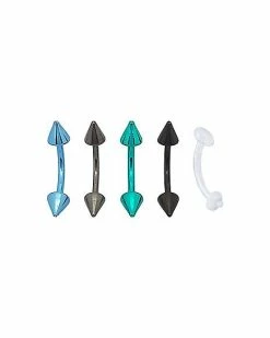 Budget 🧨 Spiked Curved Barbells 5 Pack - 16 Gauge 🛒