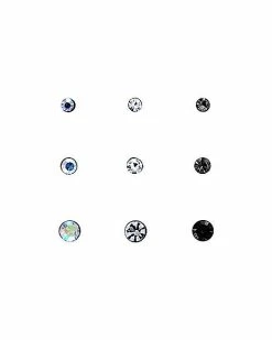 New 🔥 CZ Stud Nose Rings 9 Pack - 20 Gauge 🥰