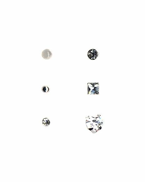 Hot Sale π CZ Stud Nose Rings 6 Pack - 20 Gauge π€© 3 Hot Sale π CZ Stud Nose Rings 6 Pack - 20 Gauge π€©