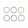 Best Pirce ⭐ Rainbow Pride Hoop Nose Rings 6 Pack - 20 Gauge 😀