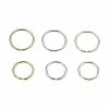 Outlet 👏 Seamless Nose Rings 6 Pack - 18 Gauge 🔥 -Playboy Shop 03172558 a