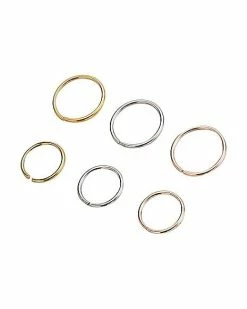 Outlet 👏 Seamless Nose Rings 6 Pack - 18 Gauge 🔥 -Playboy Shop 03172558 b