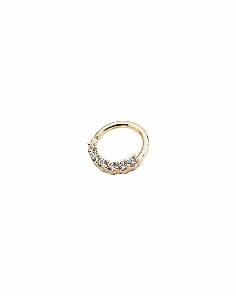 Top 10 π CZ Seamless Septum Ring - 16 Gauge β€οΈ 4 Top 10 π CZ Seamless Septum Ring - 16 Gauge β€οΈ - Image 2