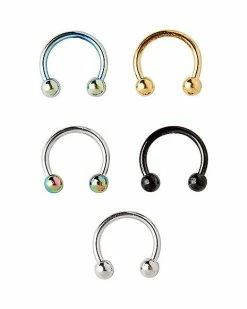Coupon ✔️ Multi-Pack Horseshoe Rings 5 Pack - 16 Gauge ✨