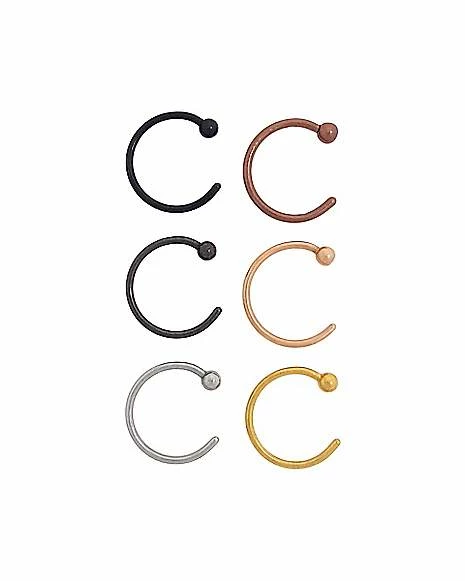 Best deal β Multicolor Nose Ring 6 Pack - 20 Gauge π 3 Best deal β Multicolor Nose Ring 6 Pack - 20 Gauge π