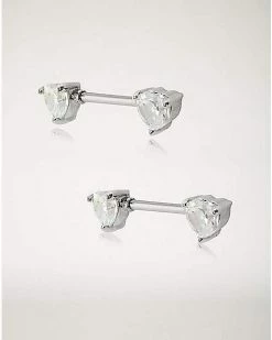 Wholesale ⌛ Clear CZ Heart Nipple Barbells ✨ -Playboy Shop 03236841 b