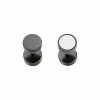 Cheap 💯 Black and Silver Fake Plugs 1 Pair - 18 Gauge ⭐ -Playboy Shop 03240264 a