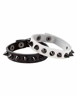 Flash Sale 🧨 Black and White Spike Bracelets - 2 Pack 😉