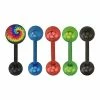 Cheap 💯 Multi-Pack Tie Dye Barbells 5 Pack - 14 Gauge 😉 -Playboy Shop 03254901 a