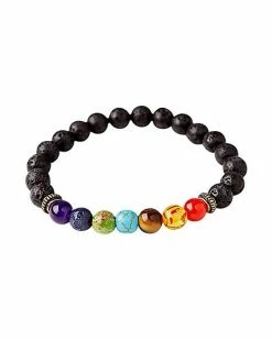 Budget 😍 Lava Bead Chakra Bracelet 👏