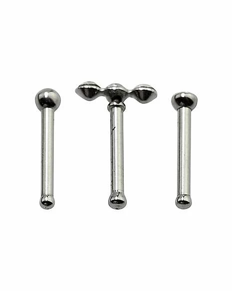 Hot Sale βοΈ Multi-Pack CZ Stud Nose Rings 3 Pack - 18 Gauge π€© 6 Hot Sale βοΈ Multi-Pack CZ Stud Nose Rings 3 Pack - 18 Gauge π€© - Image 4