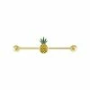 Outlet π Pineapple Industrial Barbell - 14 Gauge π 2 Outlet π Pineapple Industrial Barbell - 14 Gauge π -Playboy Shop 03263225 a